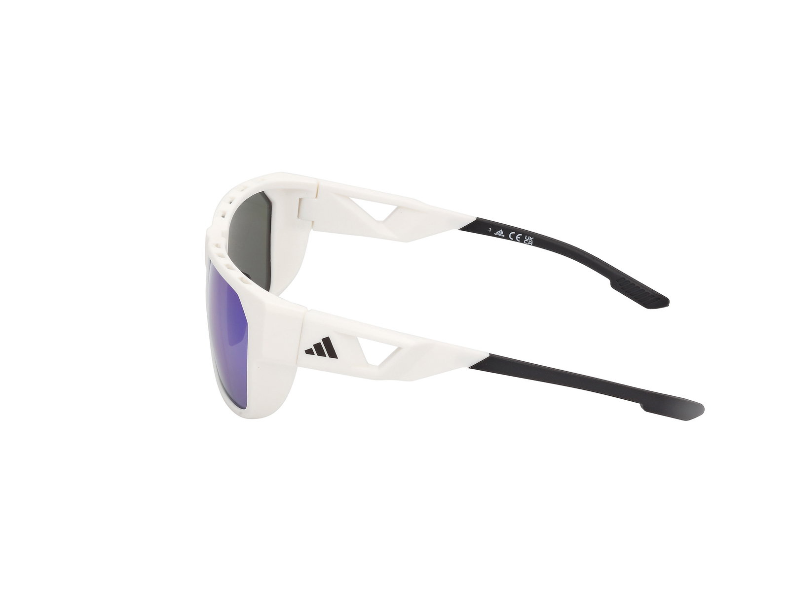 Das Bild zeigt die Bügel der Adidas Sport Sonnenbrille SP0102 21Q.